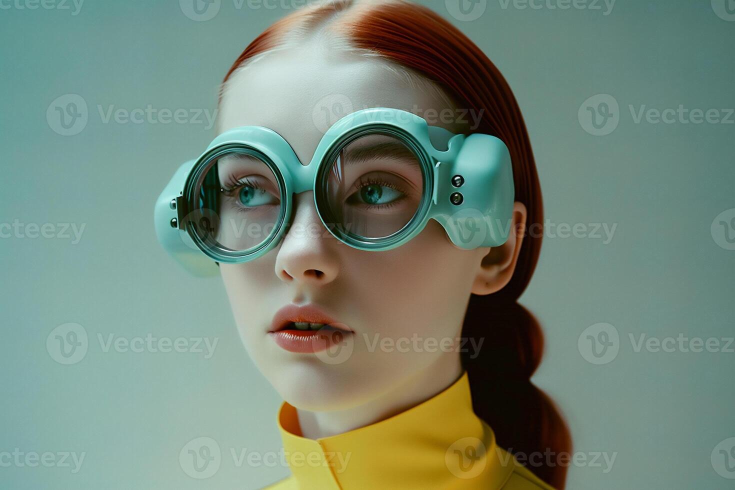 woman in futuristic style photo