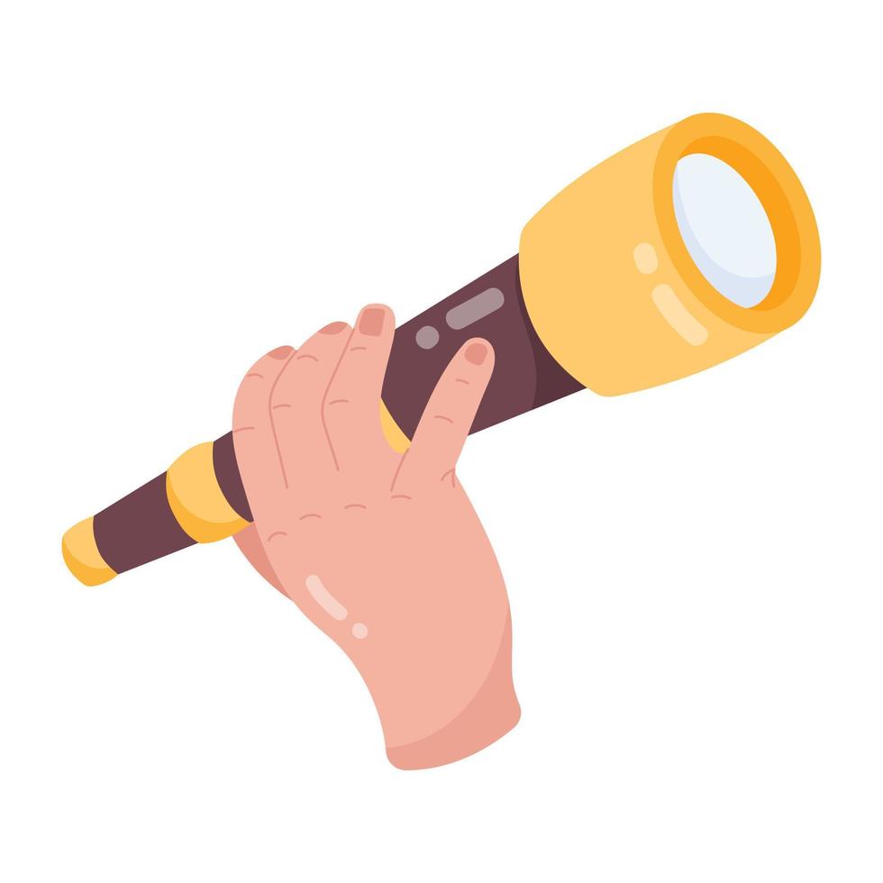 Trendy Spyglass Concepts vector