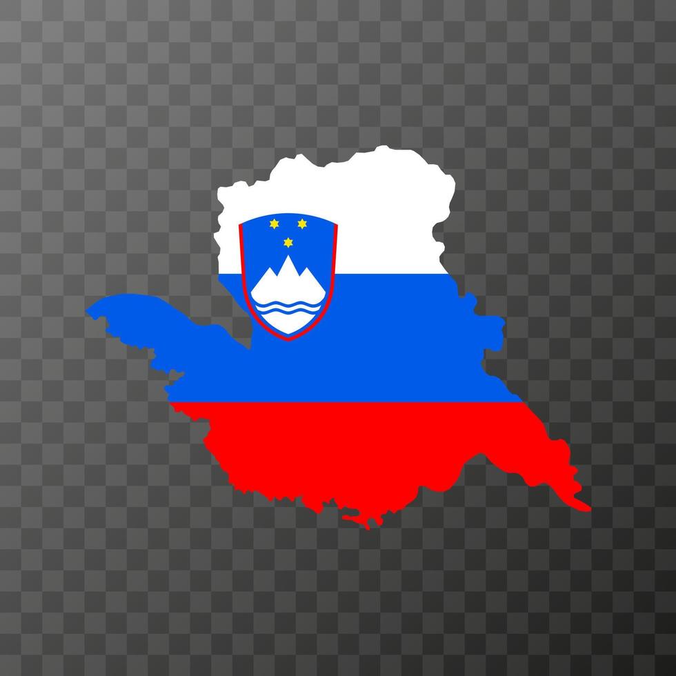 Mura map, region of Slovenia. Vector illustration.