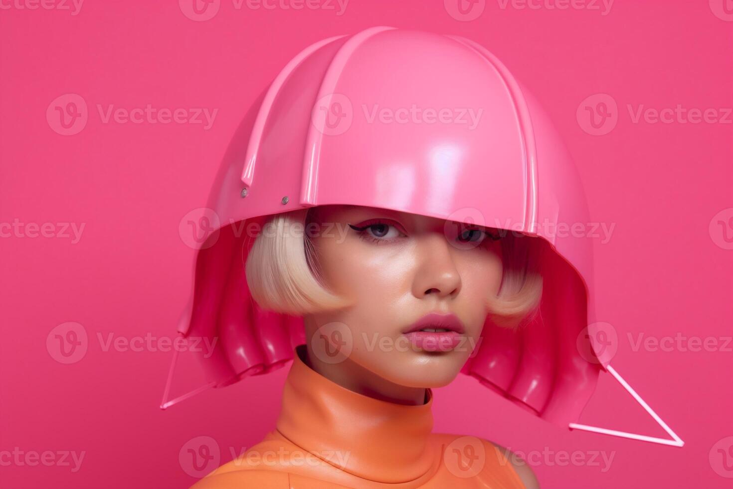 woman in futuristic style photo