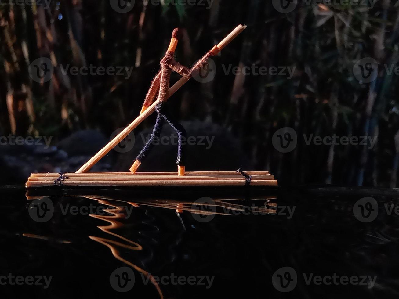 Miniature of wooden matches photo