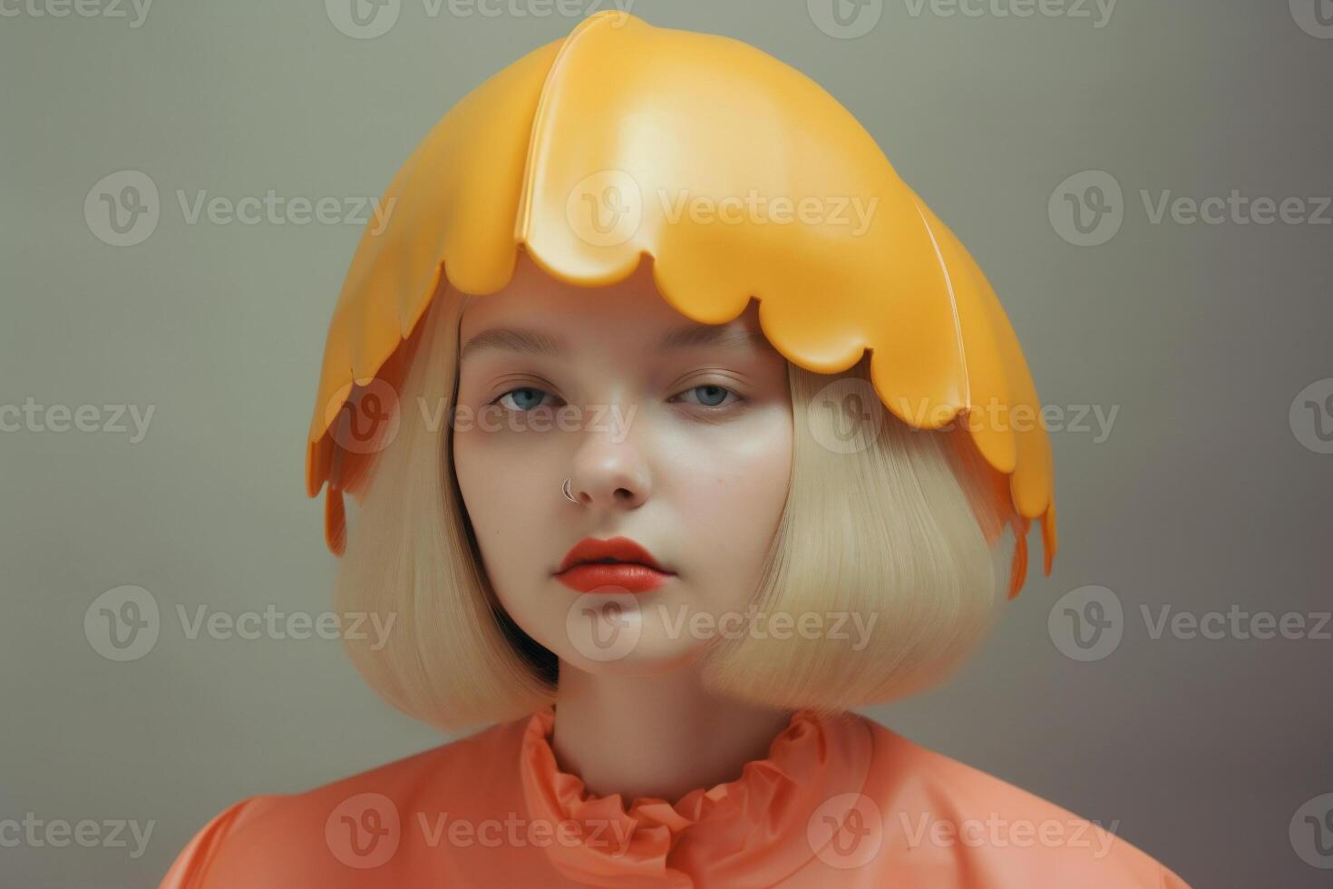 woman in futuristic style photo