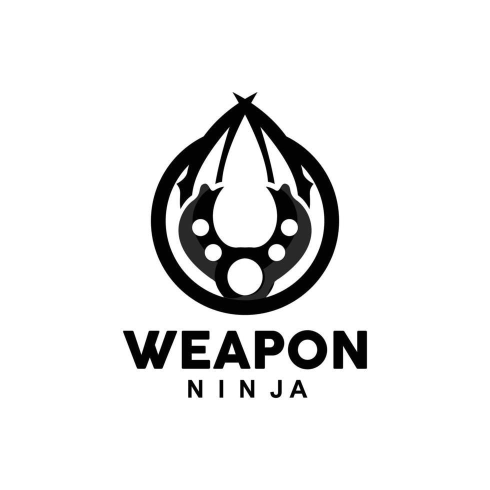 Weapon Logo, Traditional Weapon Karambit Vector, Ninja Fighting Tool Simple Design, Symbol Icon, Illustration vector