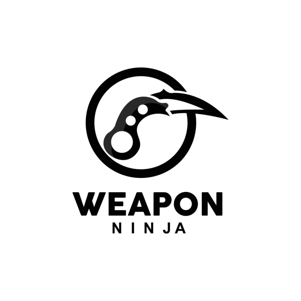 Weapon Logo, Traditional Weapon Karambit Vector, Ninja Fighting Tool Simple Design, Symbol Icon, Illustration vector