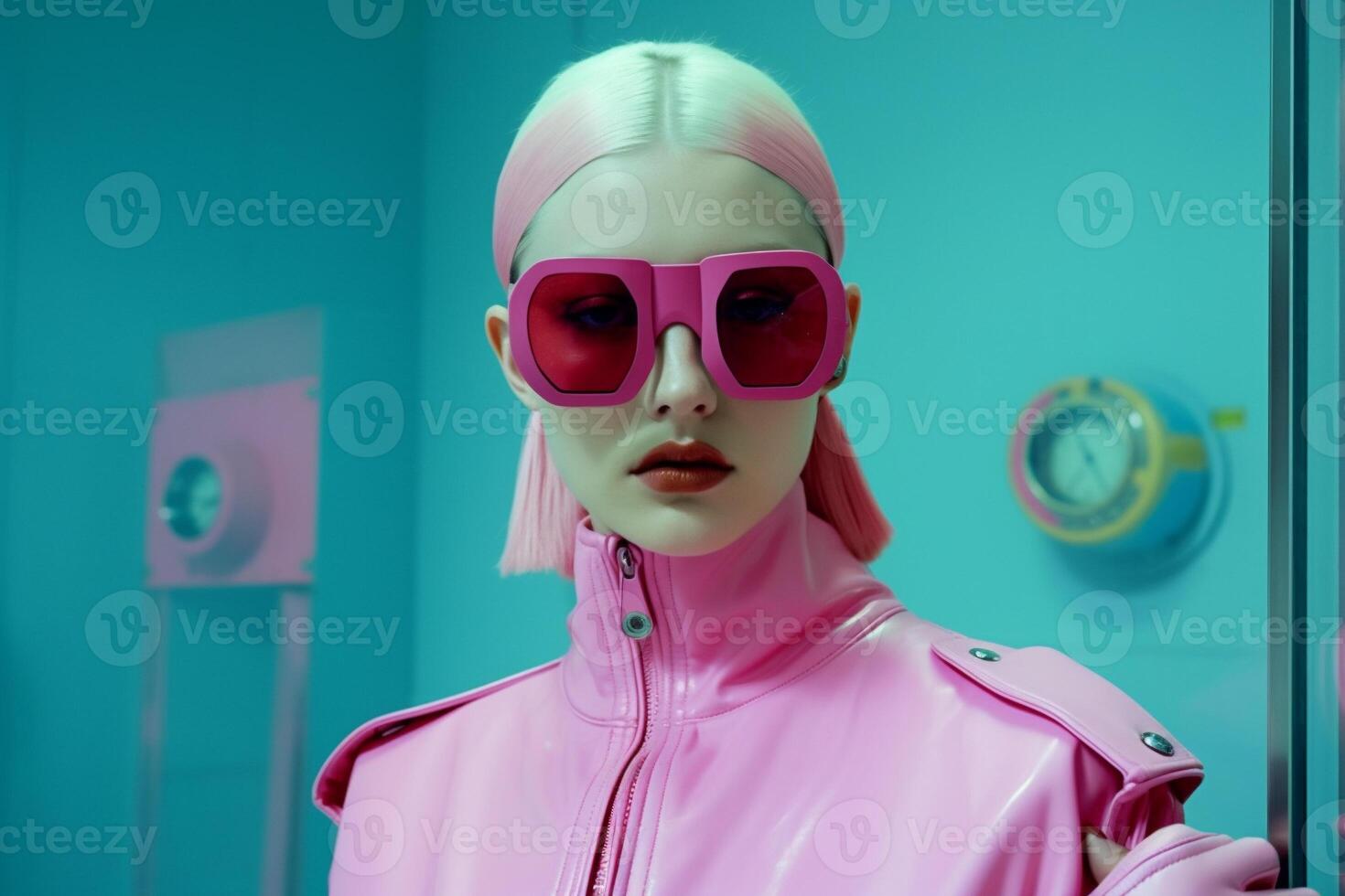 woman in futuristic style photo