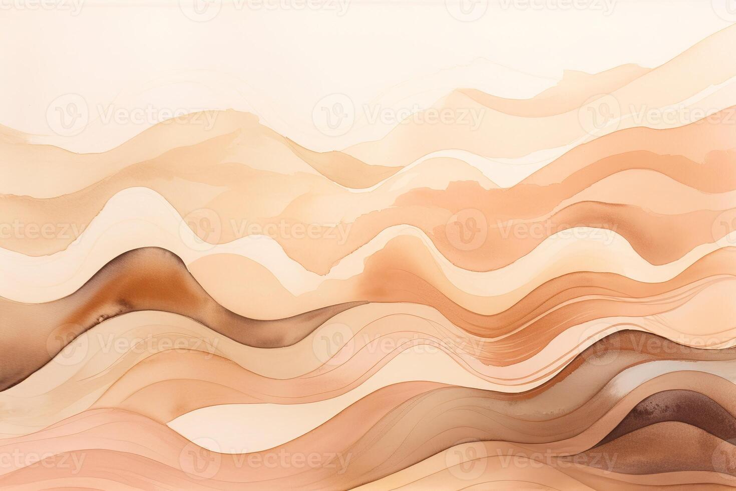 Minimalist Abstract Line Beige Color Illustration Background with photo