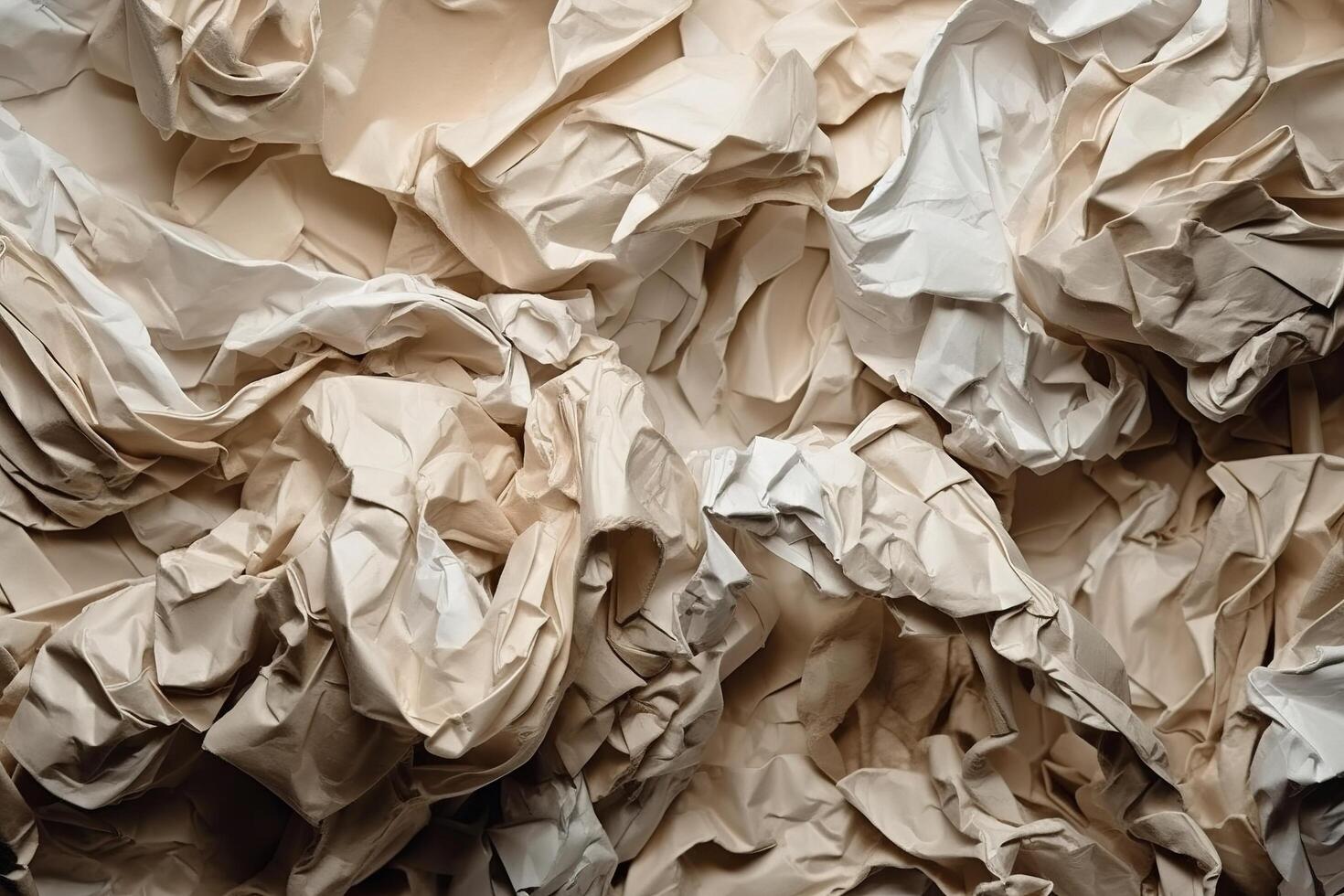 Crumpled Paper Texture Illustration Background with photo