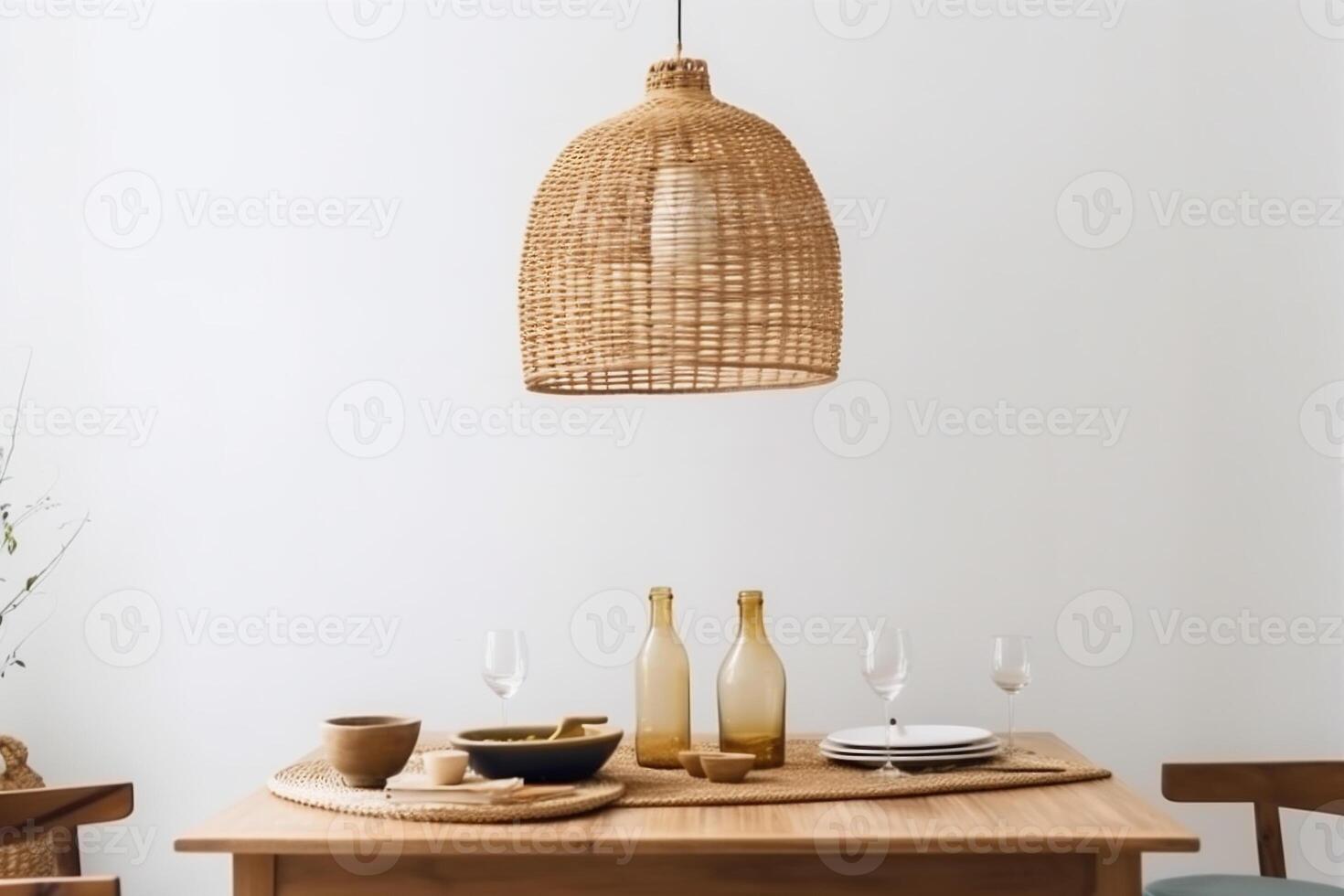 boho style dining room photo
