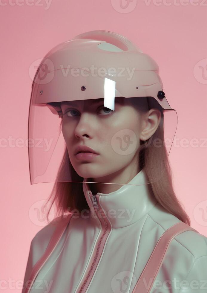 woman in futuristic style photo