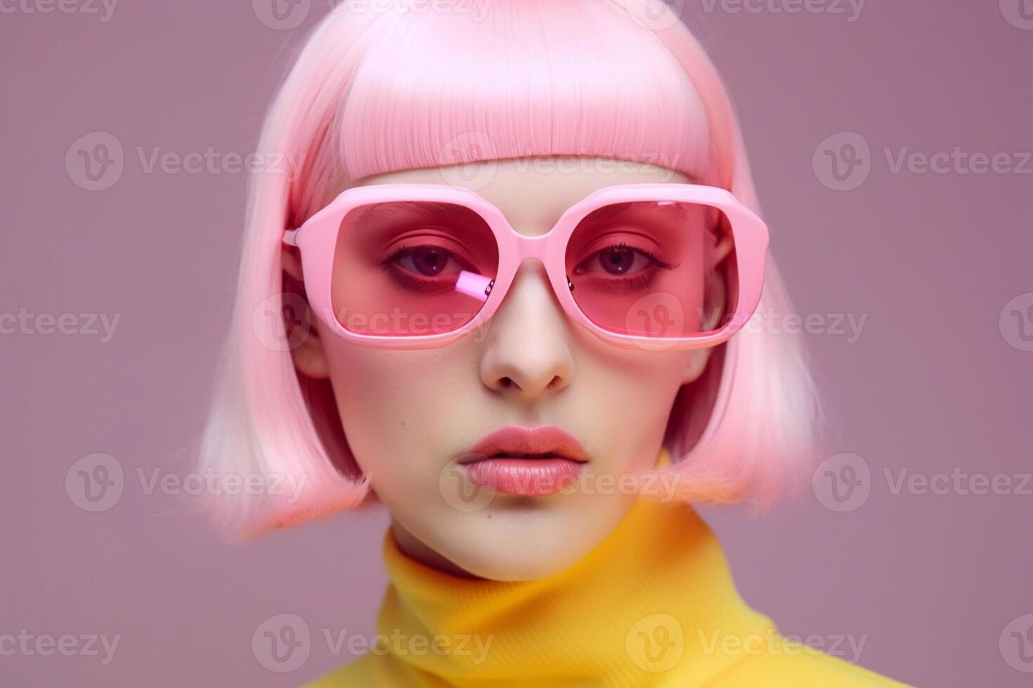 woman in futuristic style photo