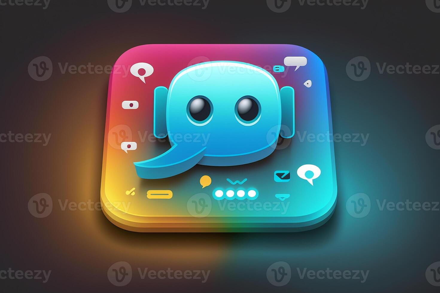 Message box, Button, chat message box. photo