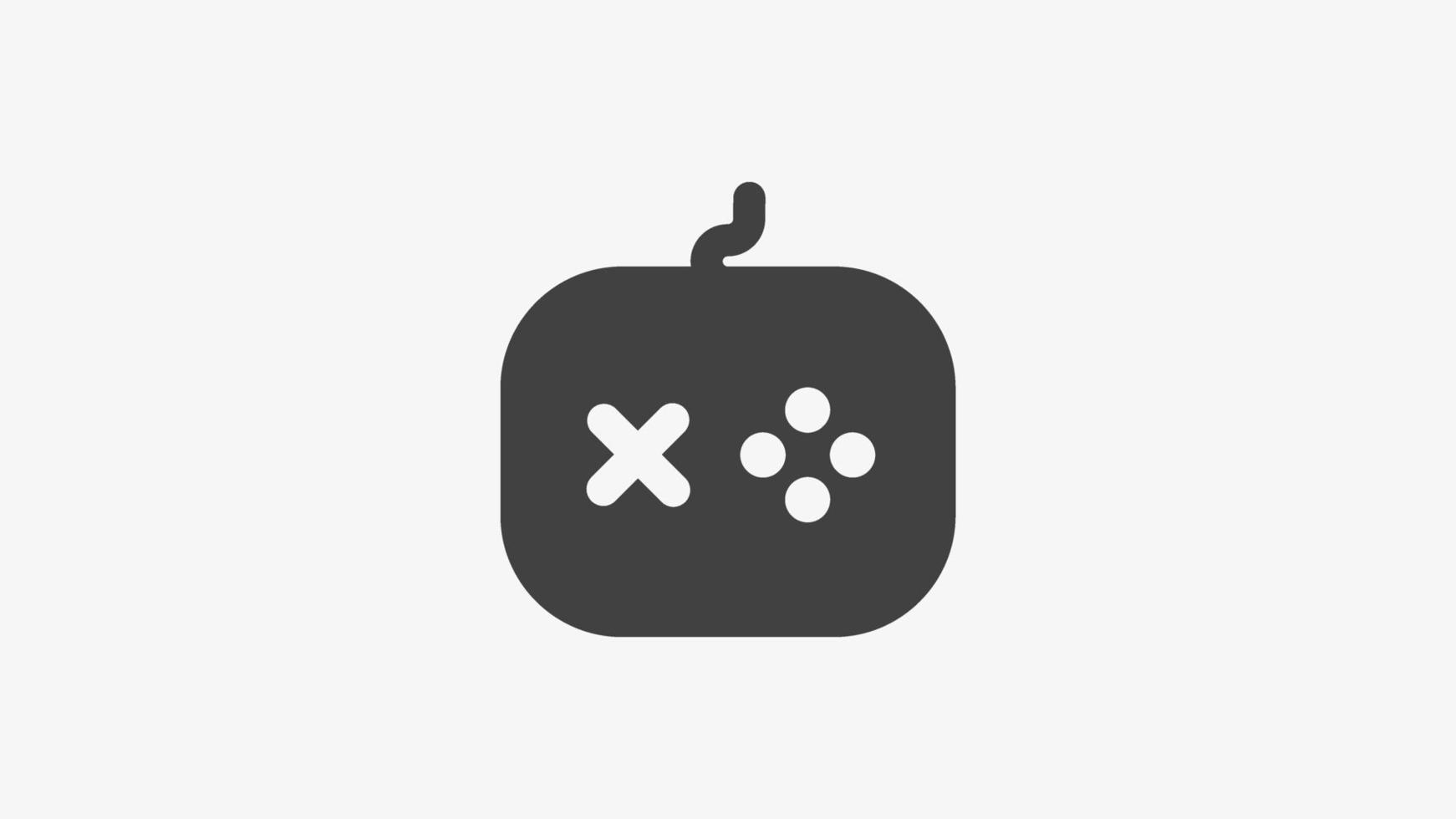 Game solid icon vector
