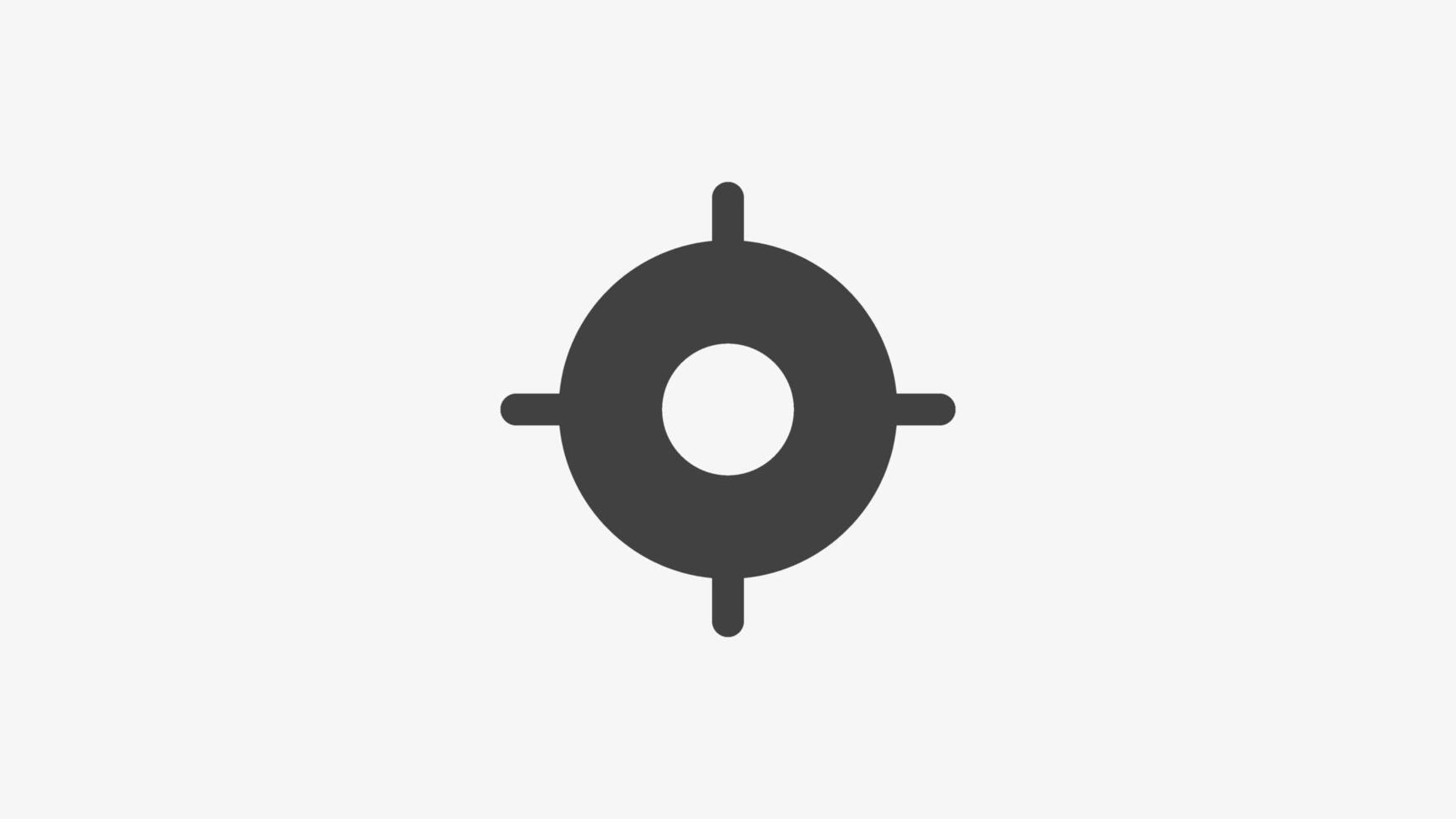 GPS solid icon vector