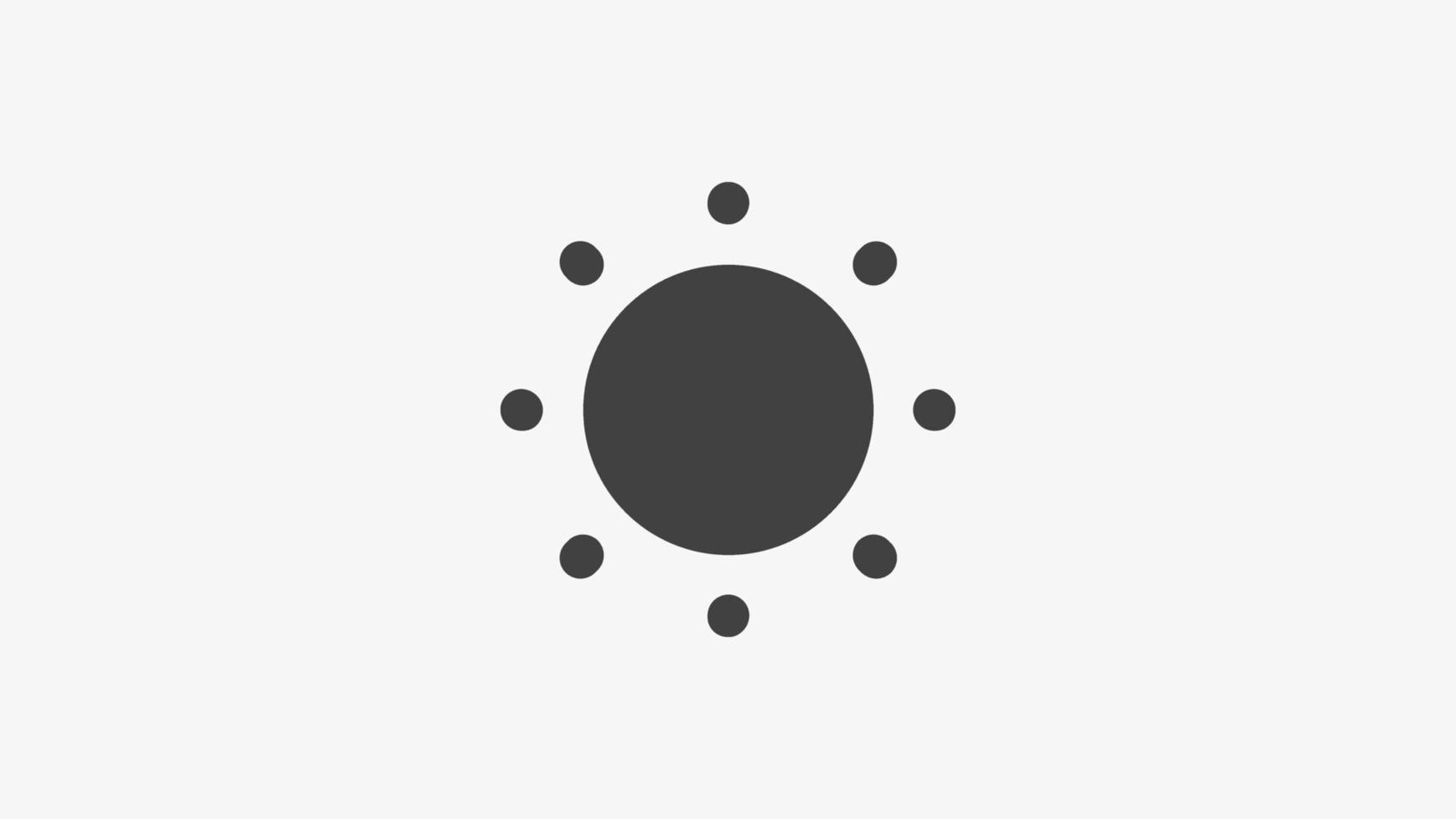 Sun solid icon vector