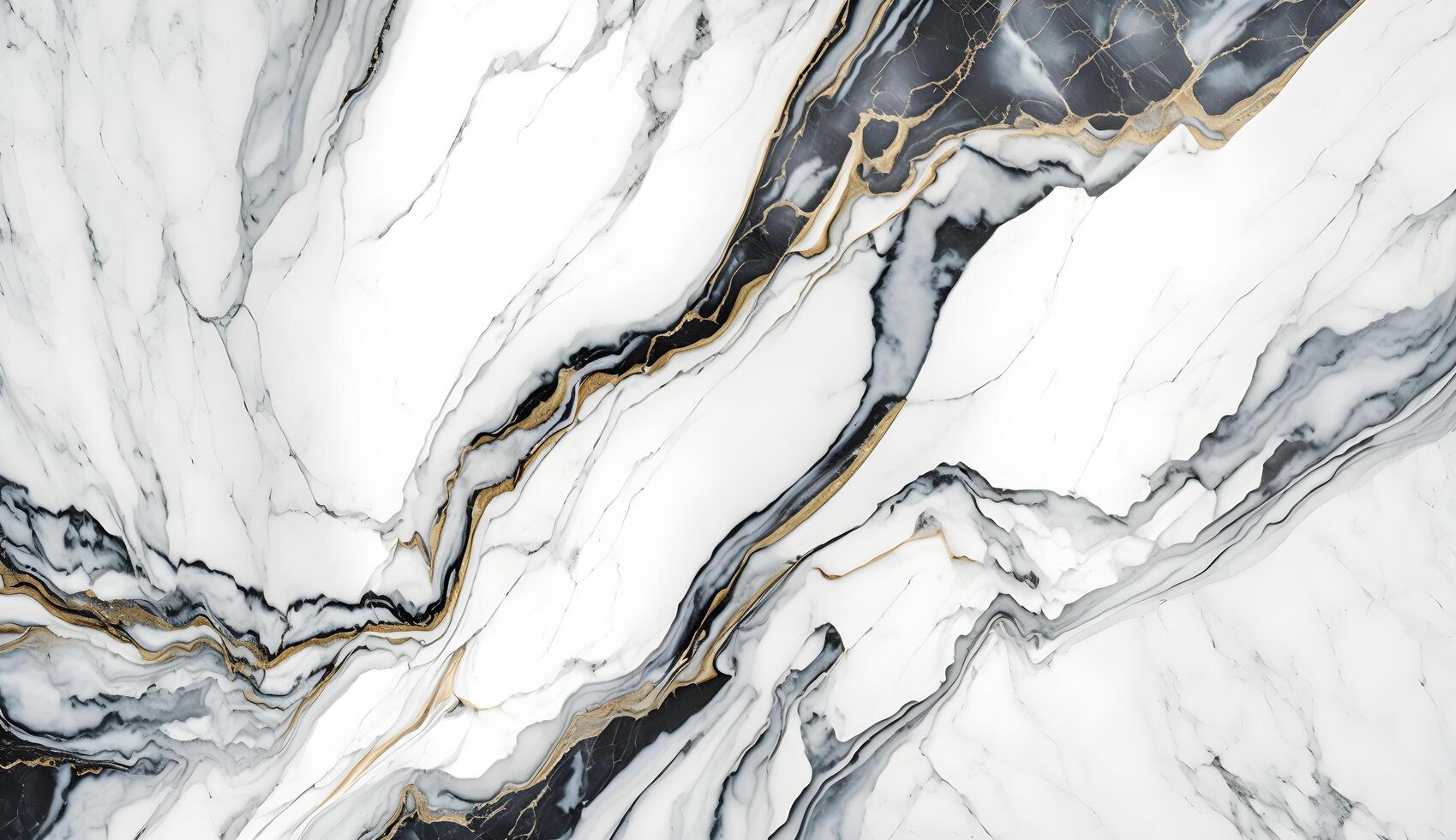 Realistic white marble with black color. Material texture for interior