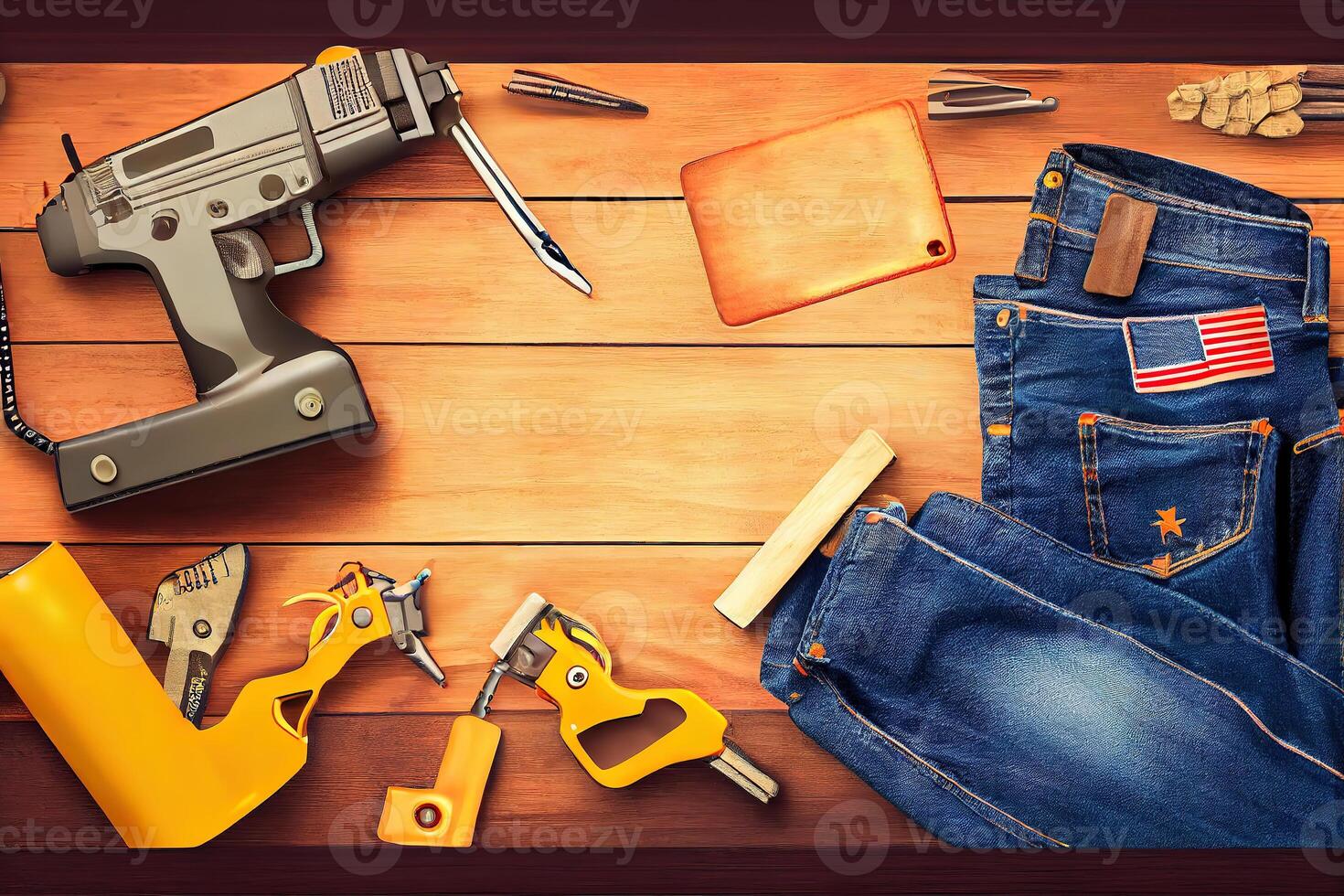 Happy labor day, Different kinds on wrenches, handy tools. photo