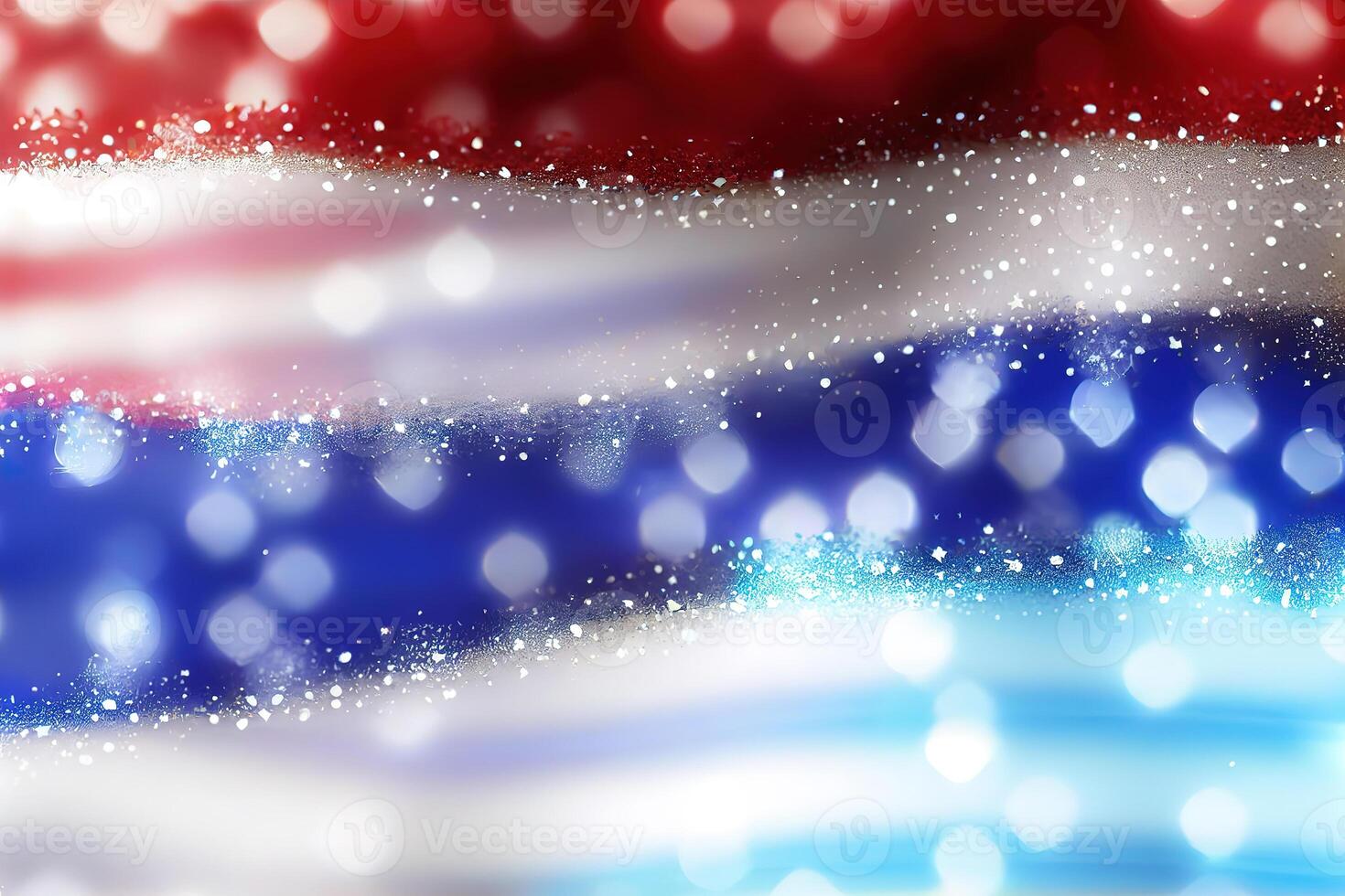 Happy labor day, American flag and bokeh background. photo