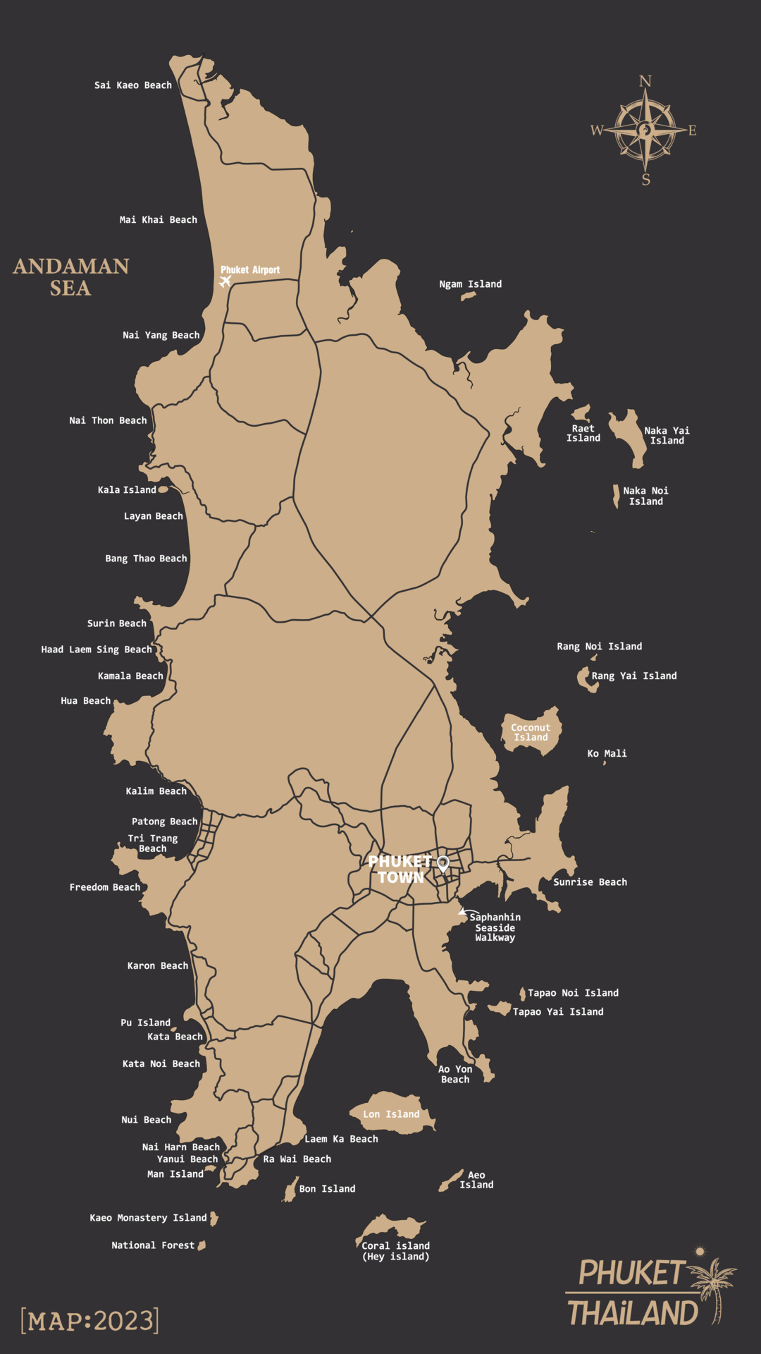 Map Of Phuket Island
