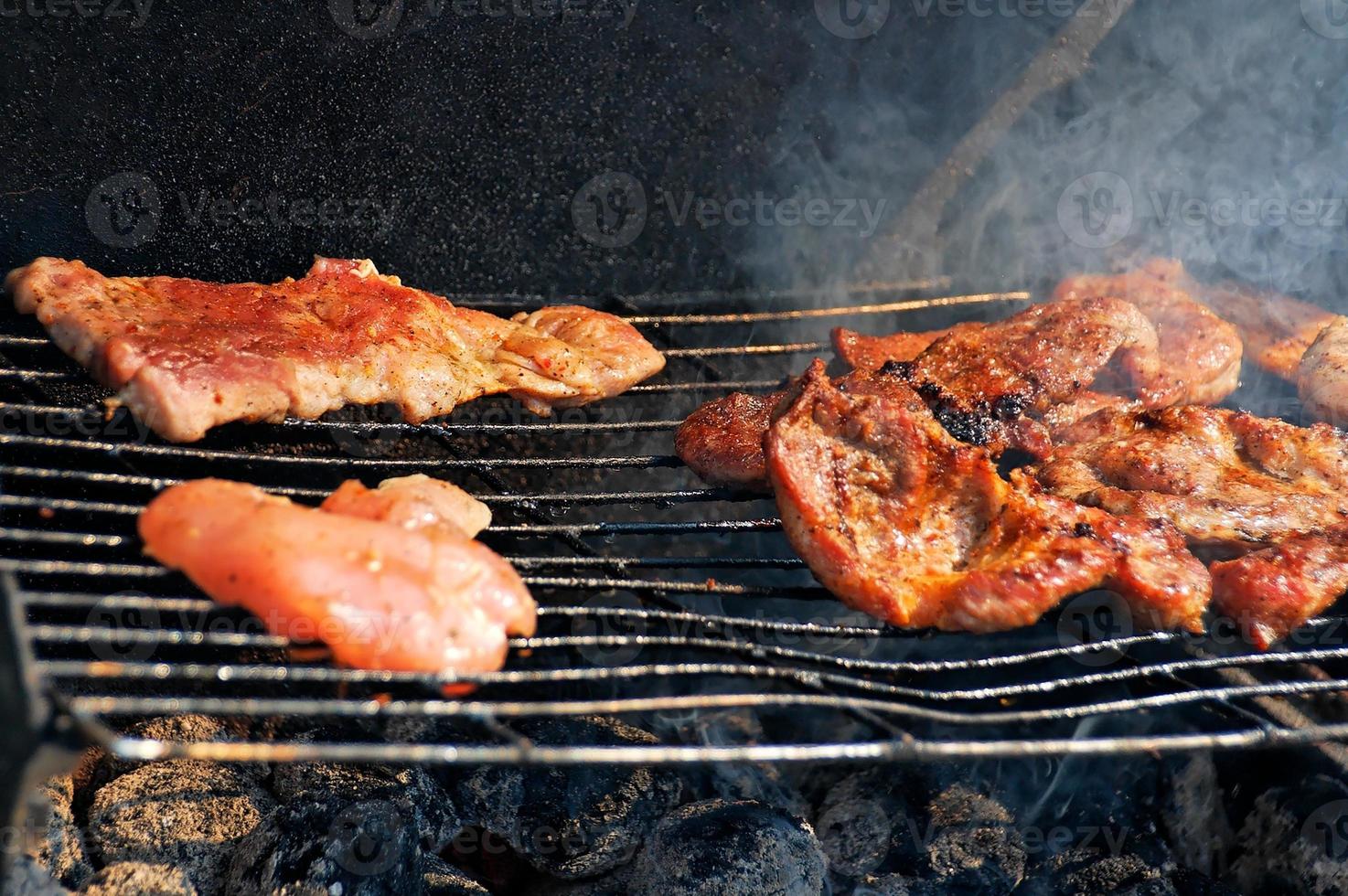 grilled meat closeup photo