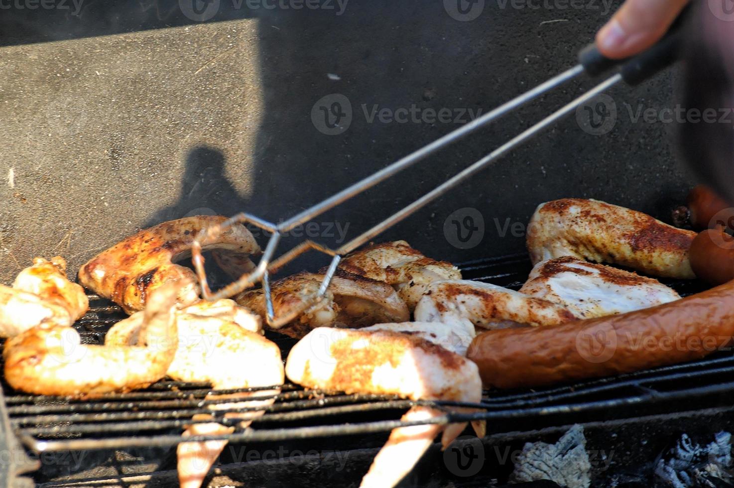 grilled meat closeup photo