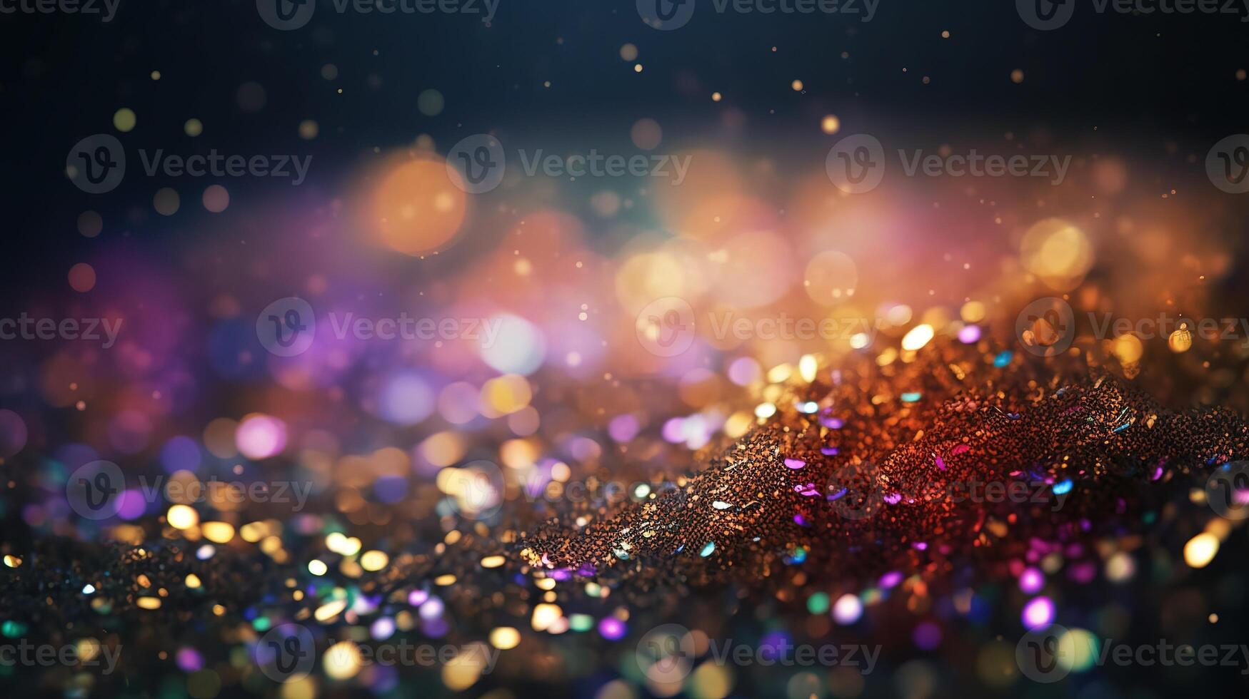 Sparkling Luxury, Glitter, Bokeh Sparkles, and Particles. photo