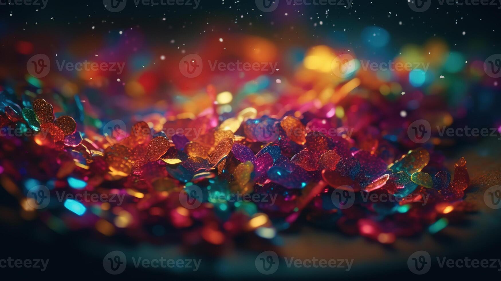 Sparkling Luxury, Glitter, Bokeh Sparkles, and Particles. photo