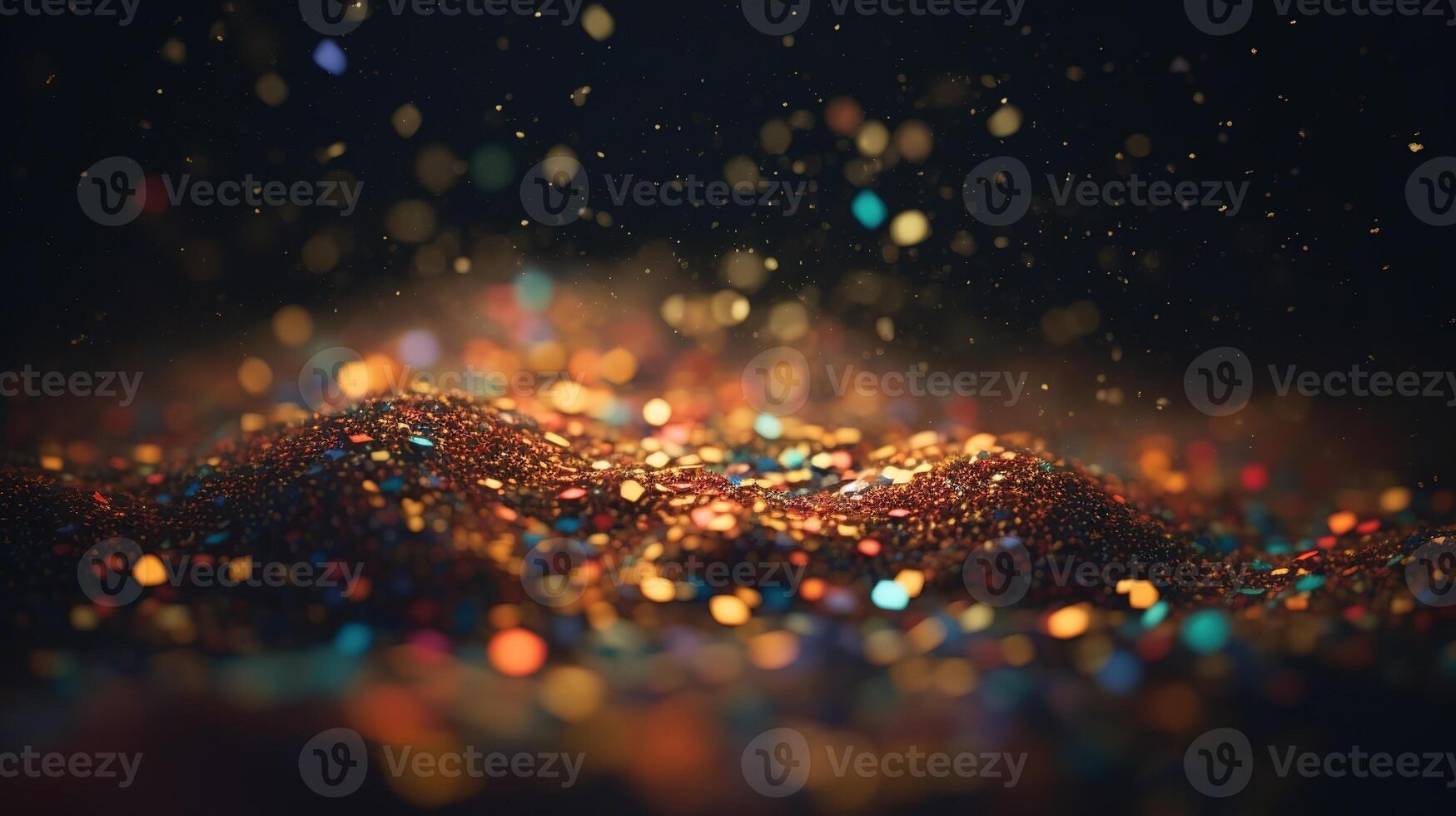 Sparkling Luxury, Glitter, Bokeh Sparkles, and Particles. photo