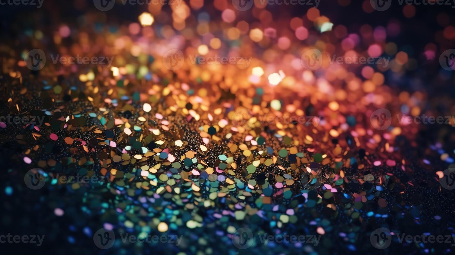 Sparkling Luxury, Glitter, Bokeh Sparkles, and Particles. photo