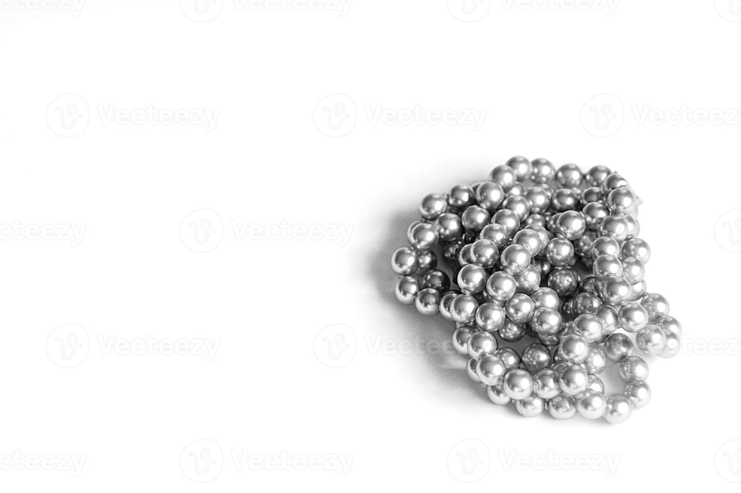 pearl on white photo