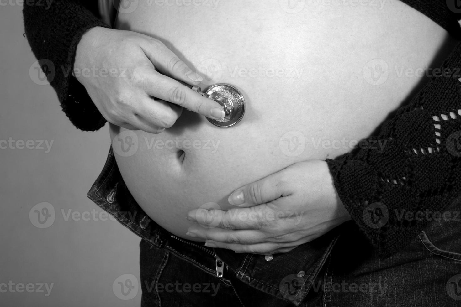 belly of a pregnant woman photo