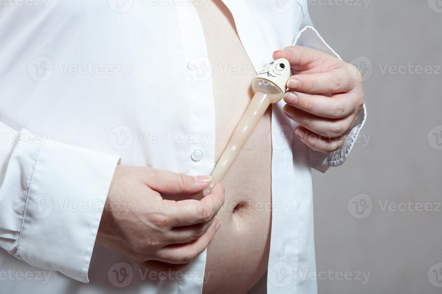 belly of a pregnant woman photo