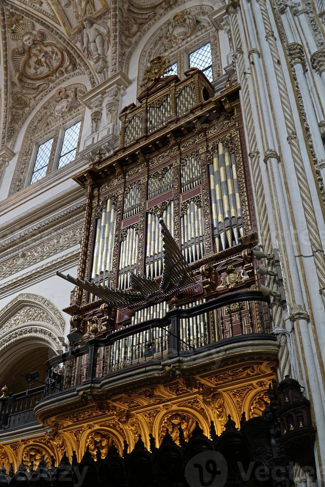Organs in Mezquita - Mosque - Cathedral of Cordoba in Spain photo