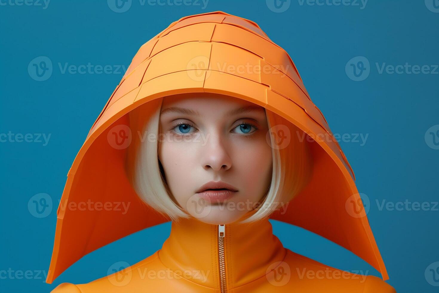 woman in futuristic style photo