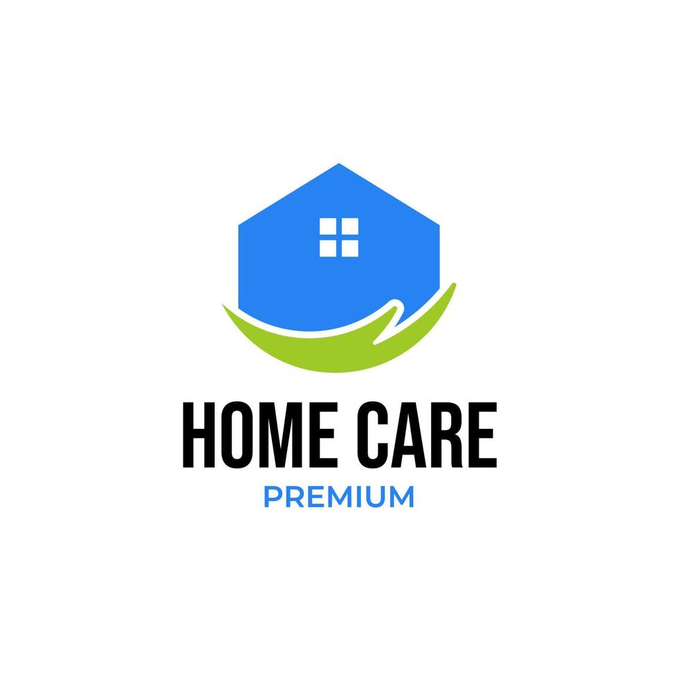 Vector home care logo design illustration idea