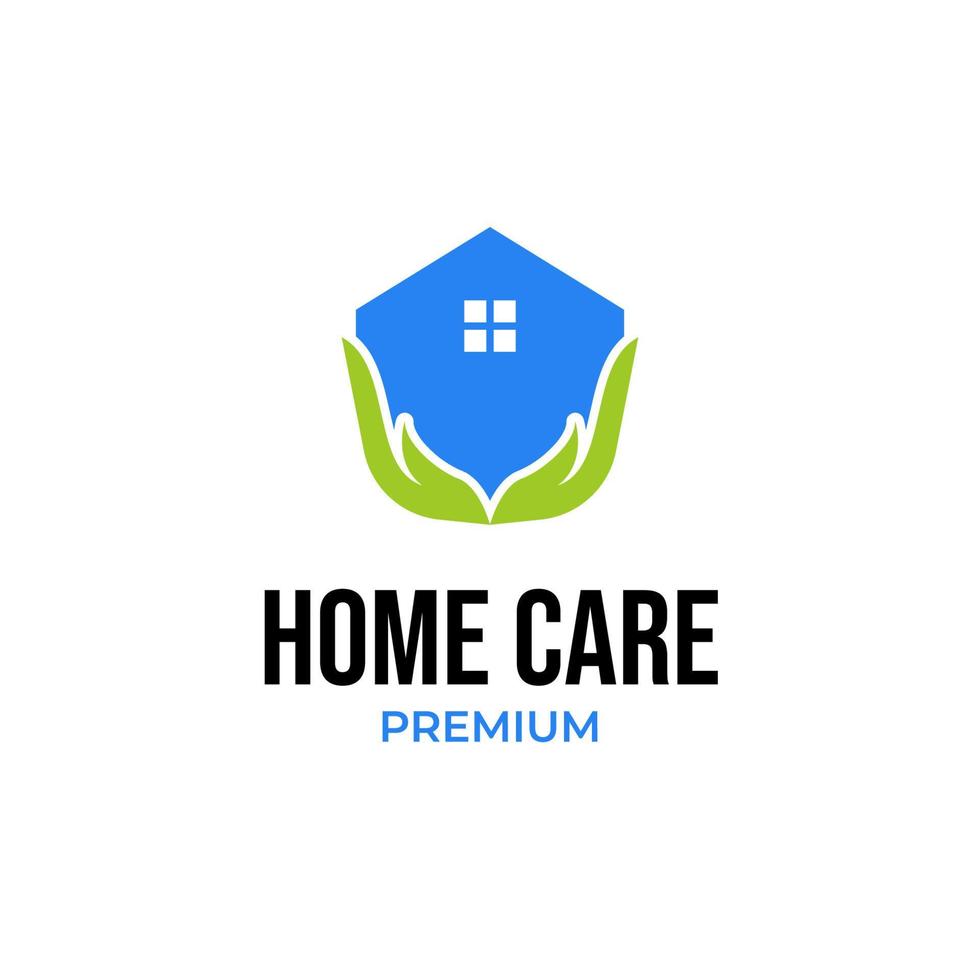 Vector home care logo design illustration idea