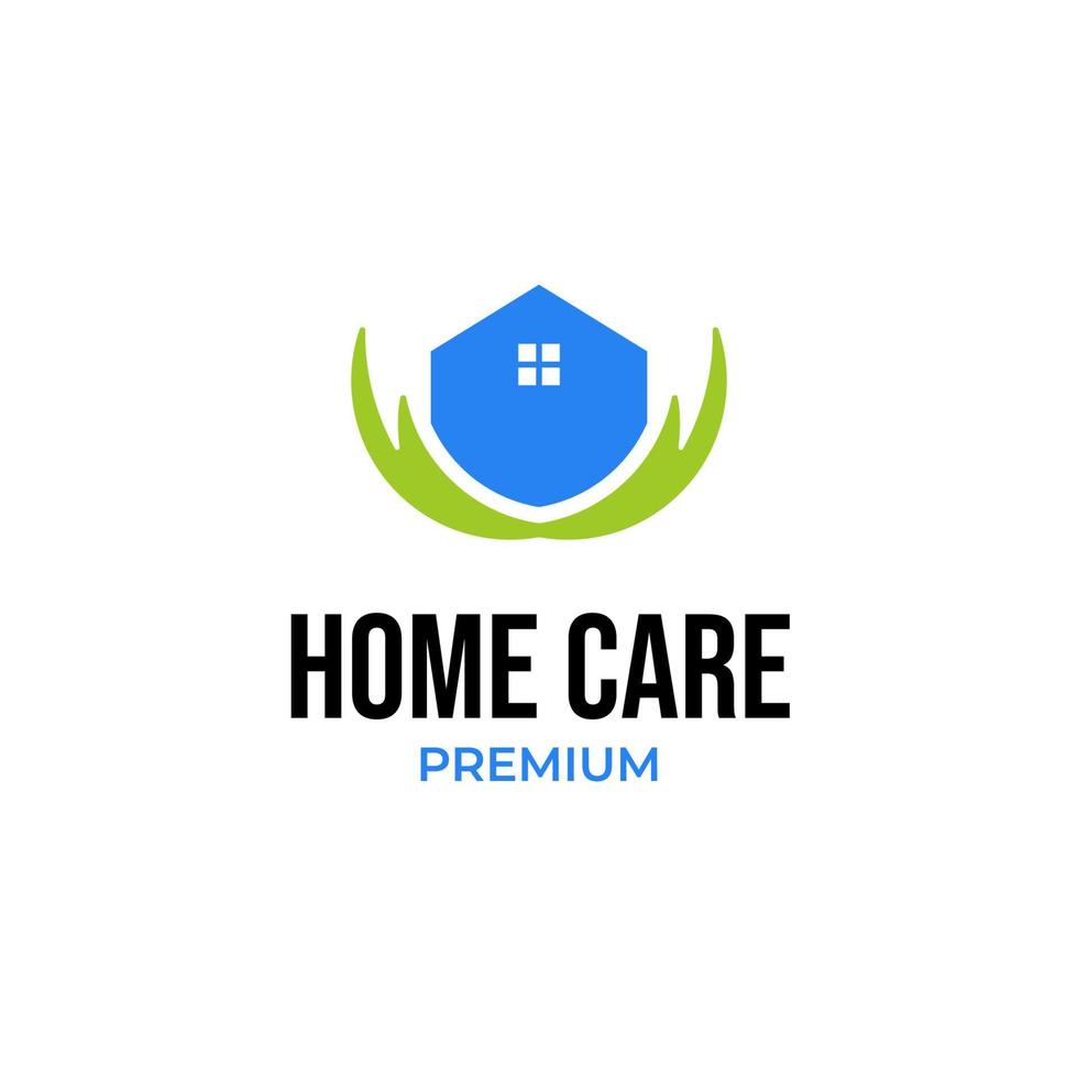 Vector home care logo design illustration idea