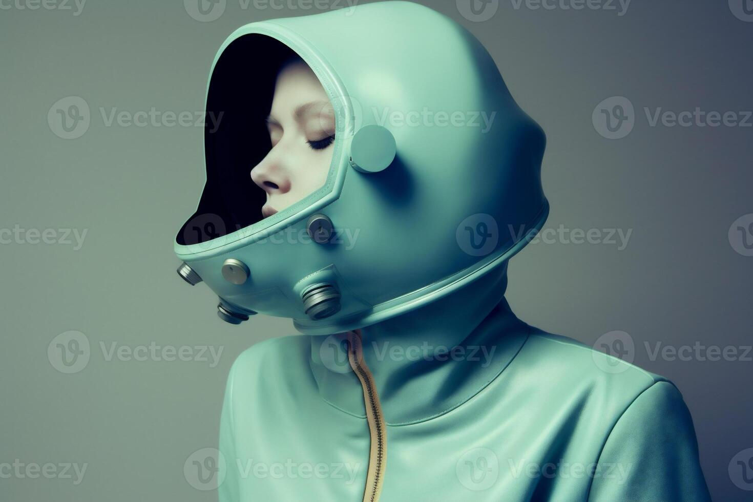 woman in futuristic style photo