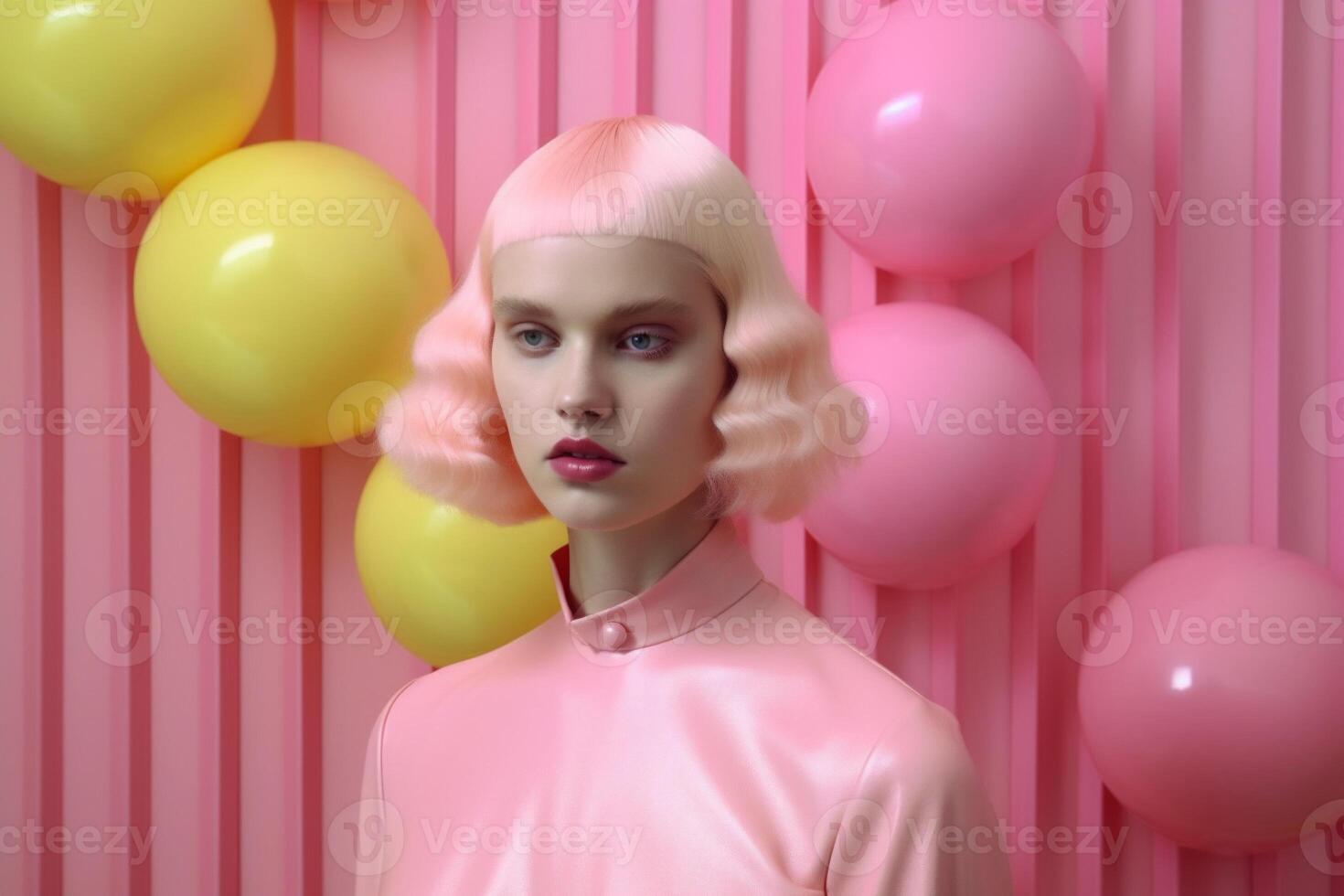 woman in futuristic style photo