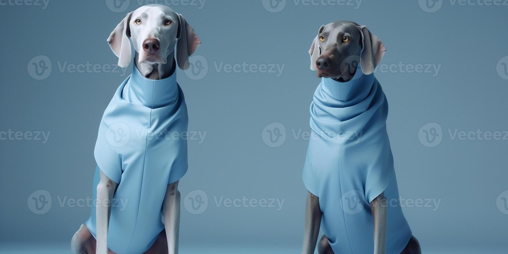 dogs in futuristic style photo