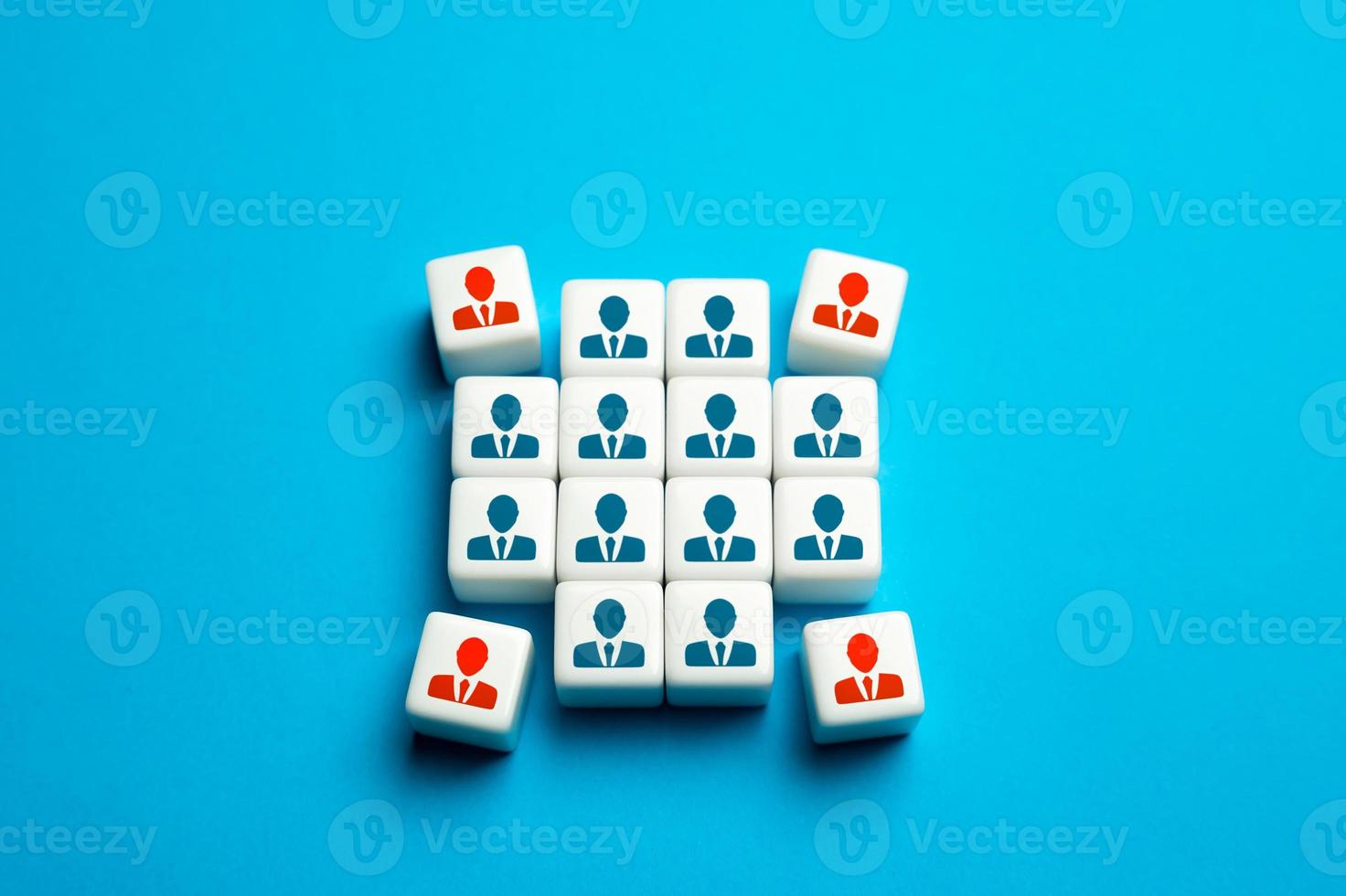 Team size decrease. Dismissal of a part of personnel. Crisis and downsizing. Cost reduction, optimization. Collapse of the business and the run of key employees. Reduction of staff photo