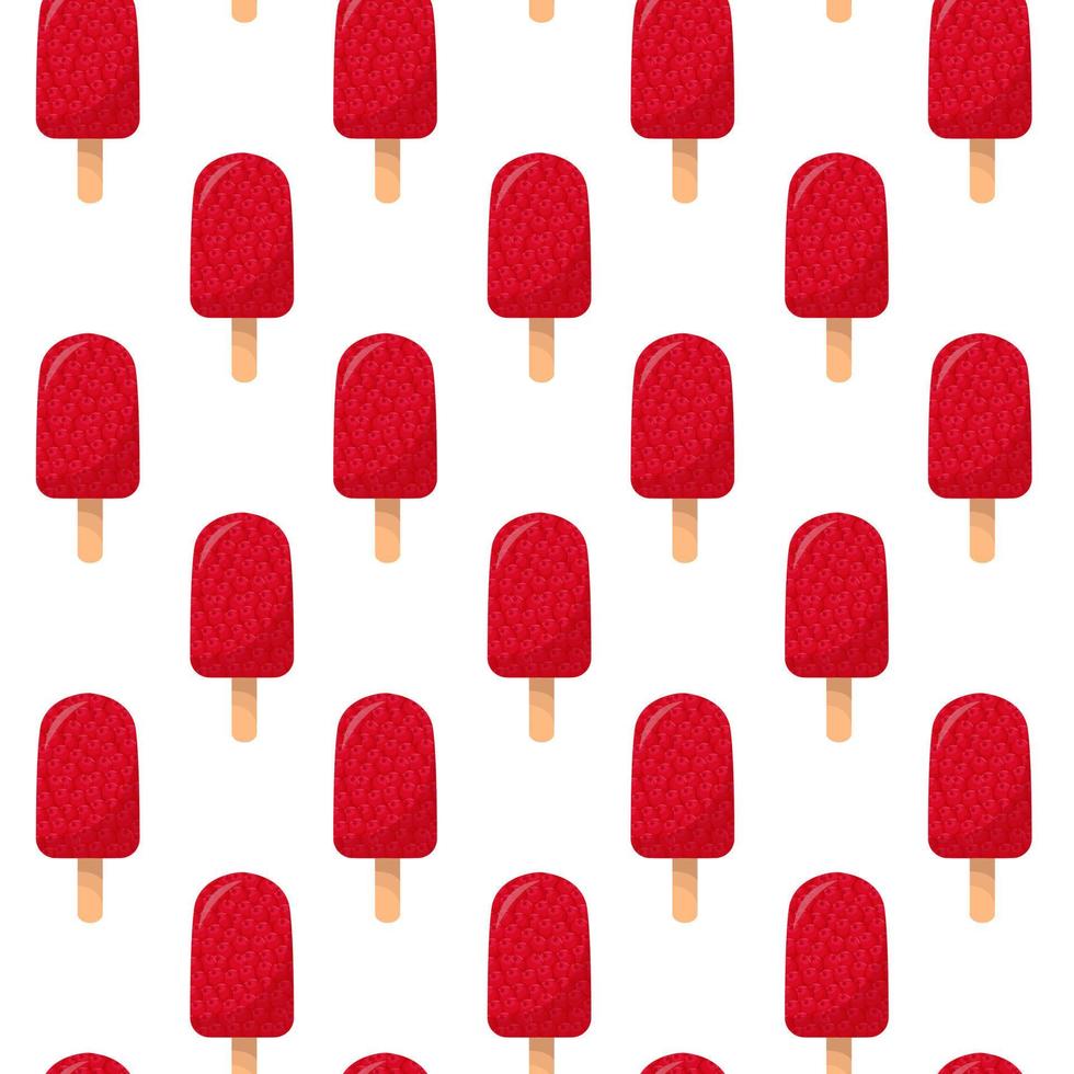 Cranberries  ice cream seamless pattern. For sticker and t shirt design, posters, logos, labels, banners, stickers, product packaging design, etc. Vector illustration