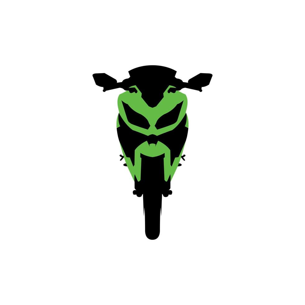 motocicleta cara ilustración moderno diseño vector