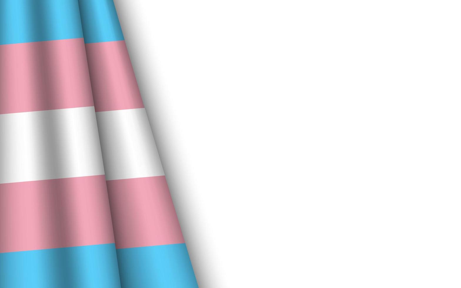 Wave flag of Transgender pride with copyspace background. vector