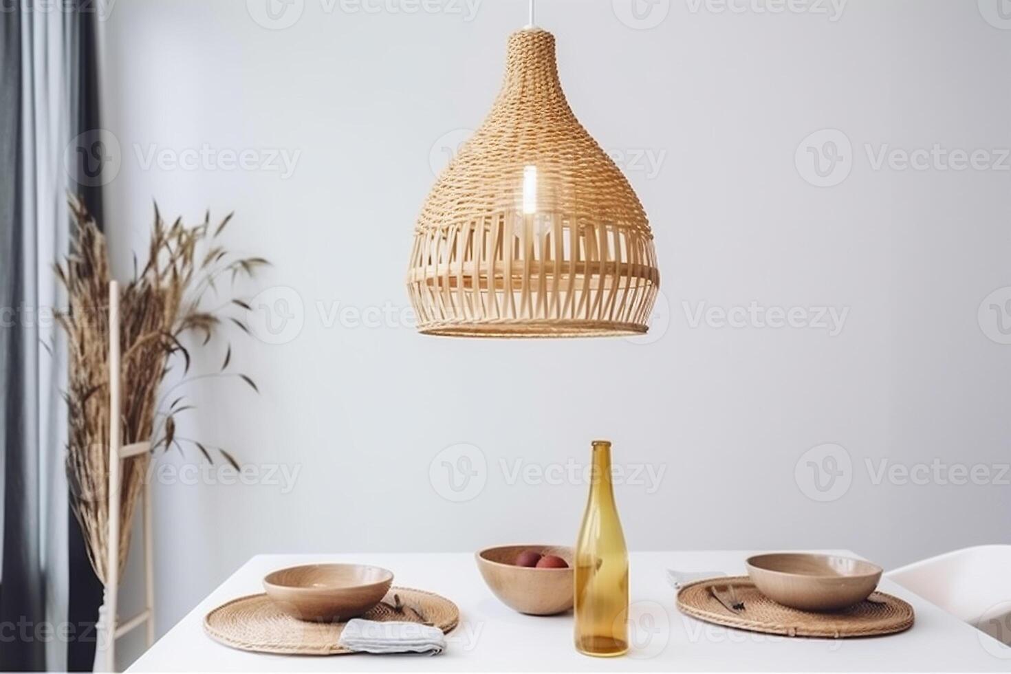 indoors Boho style dining room photo