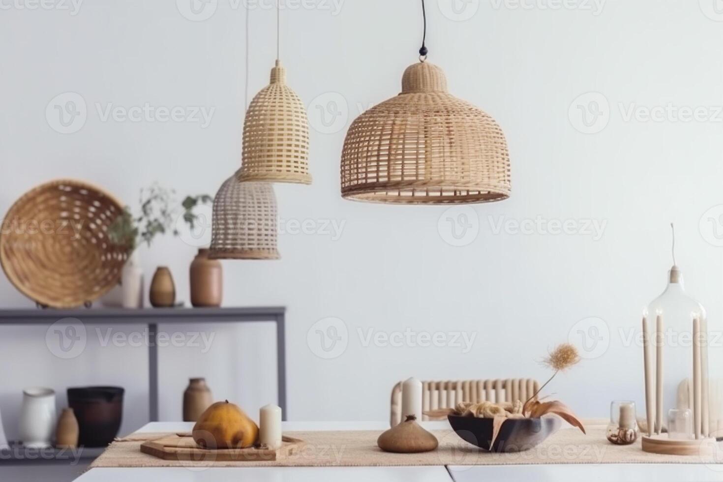 indoors Boho style dining room photo