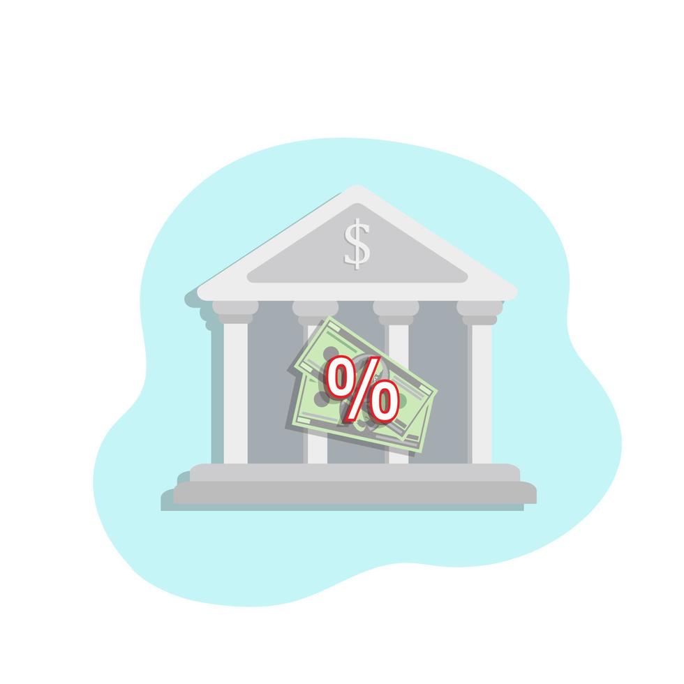 Bank Vector Icon, financial services