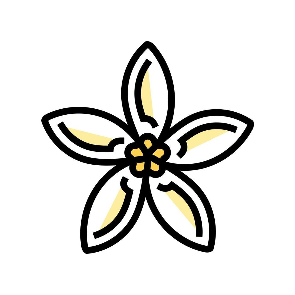 jasmine flower spring color icon vector illustration