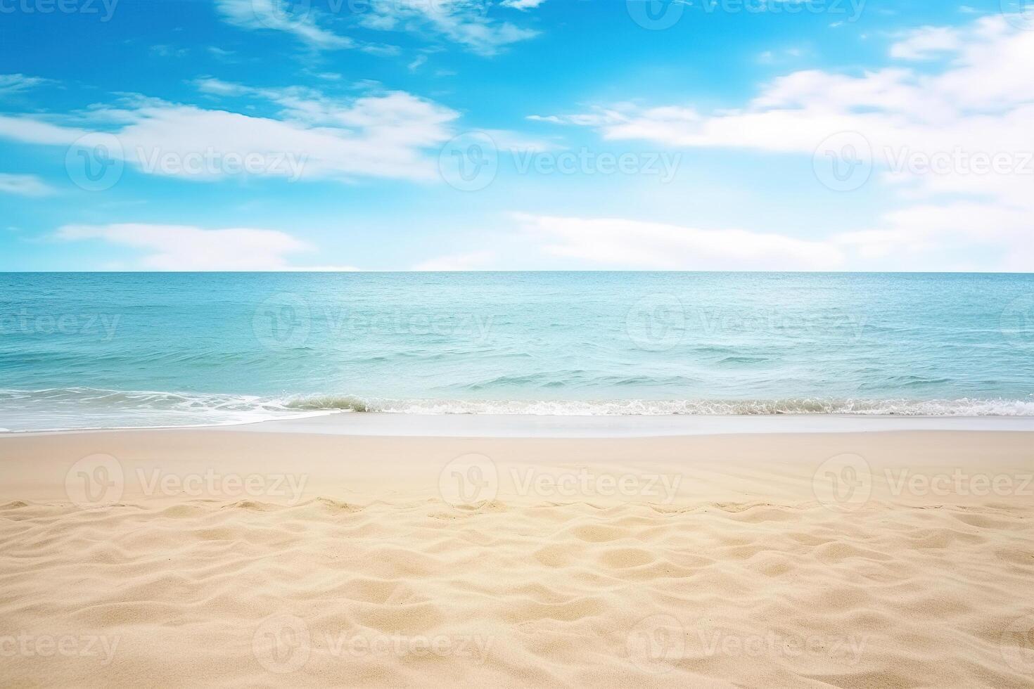 Beautiful empty tropical beach and sea landscape background. photo