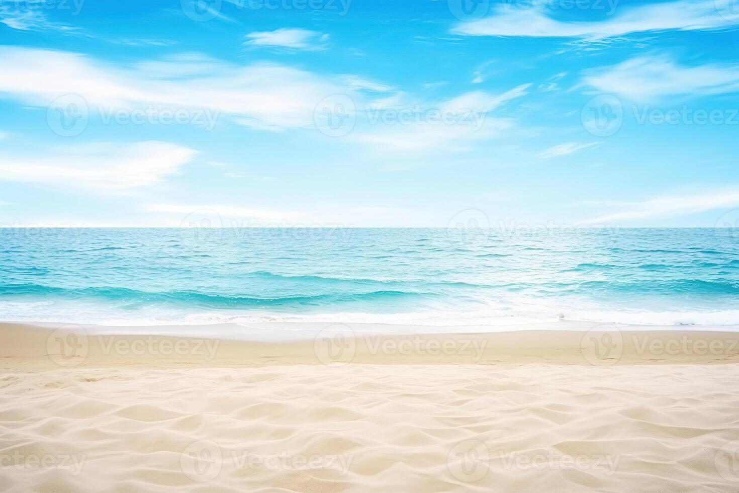 Beautiful empty tropical beach and sea landscape background. photo