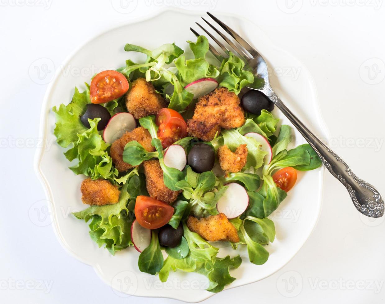 Delicious fresh salad photo